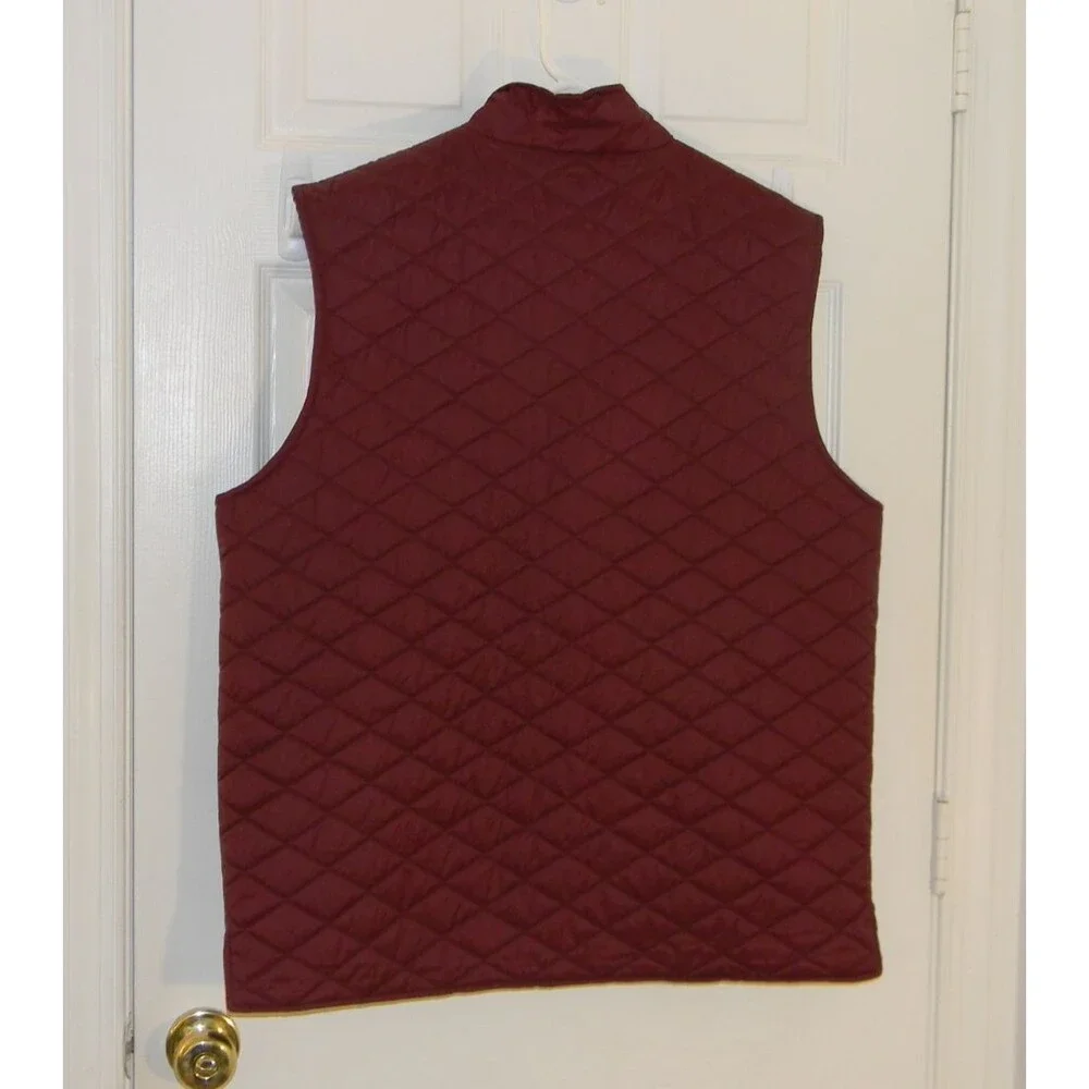 Weatherproof Puffer Vest Burgandy Packable Men's Size Small NWT